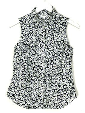 J. Crew Sleeveless Daisy Shirt